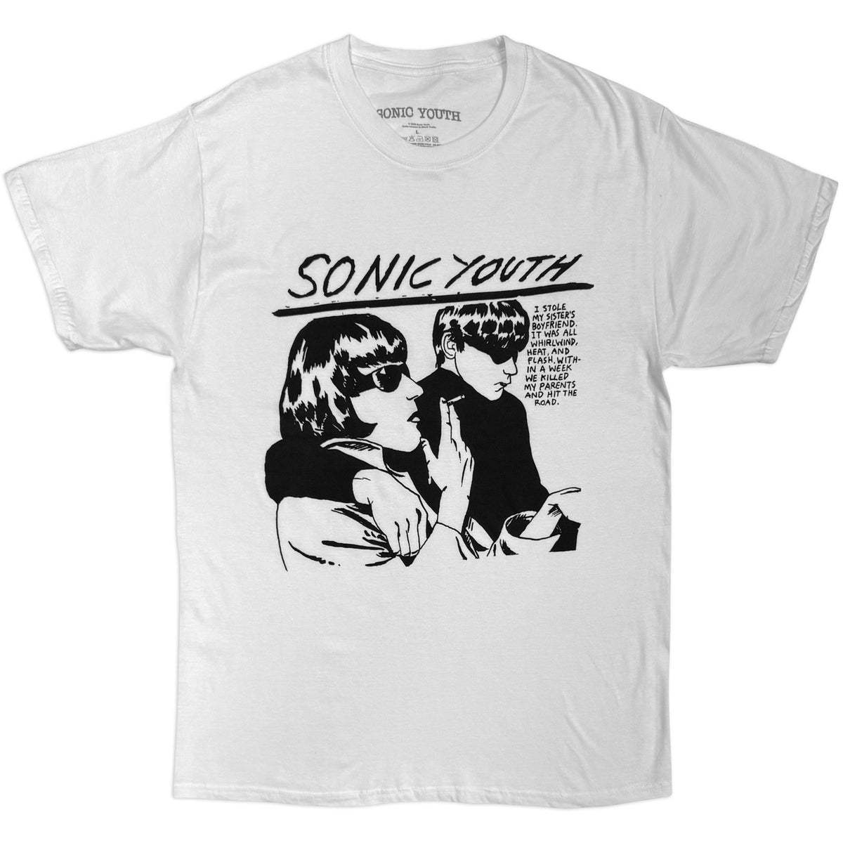 Een foto van een Sonic Youth T-Shirt