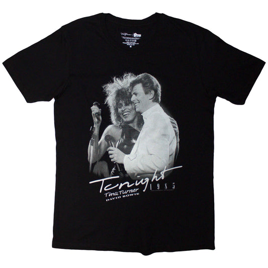 Een foto van een Tina Turner & David Bowie T-Shirt
