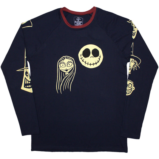 Een foto van een The Nightmare Before Christmas Lange Mouw T-Shirt