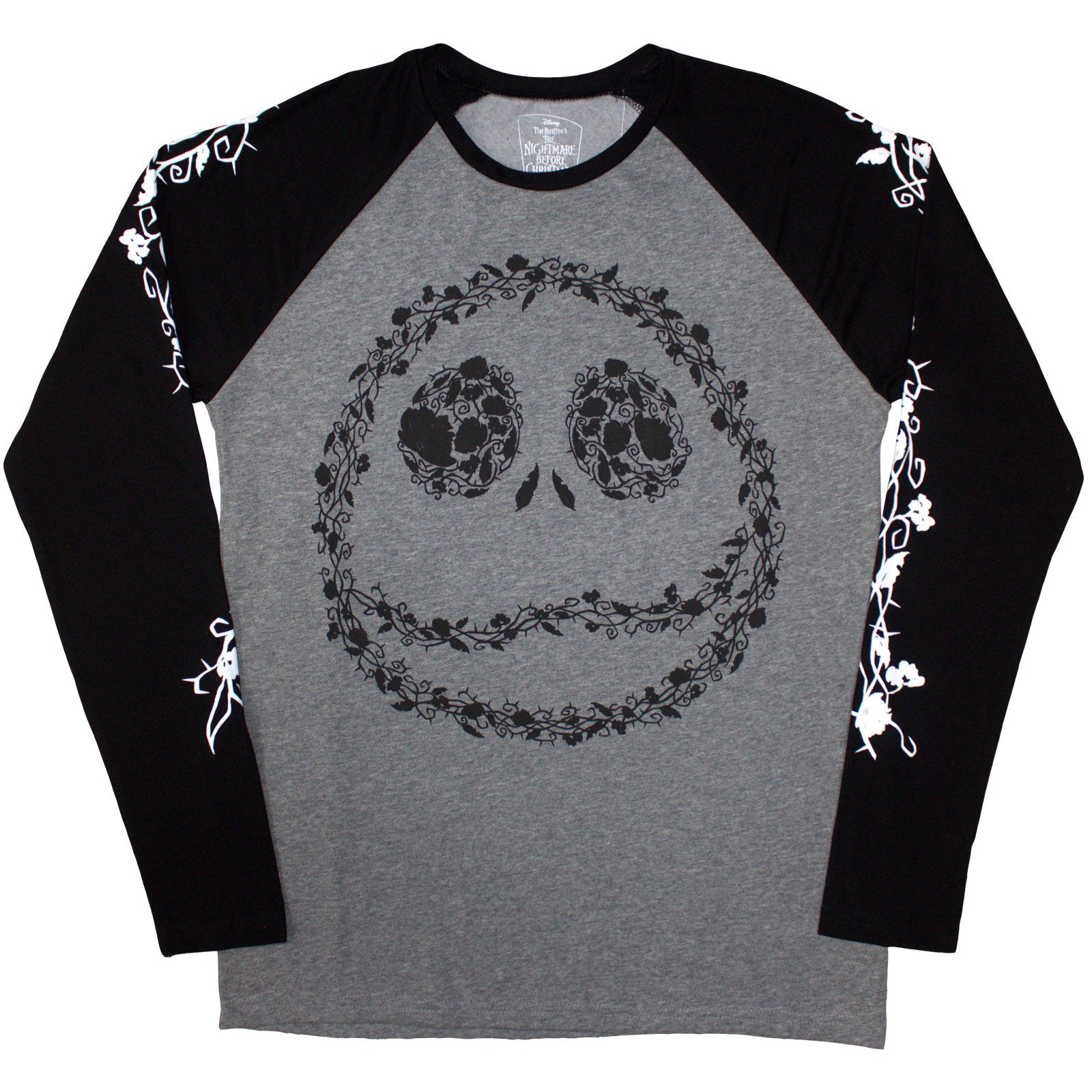 Een foto van een The Nightmare Before Christmas Raglan T-Shirt