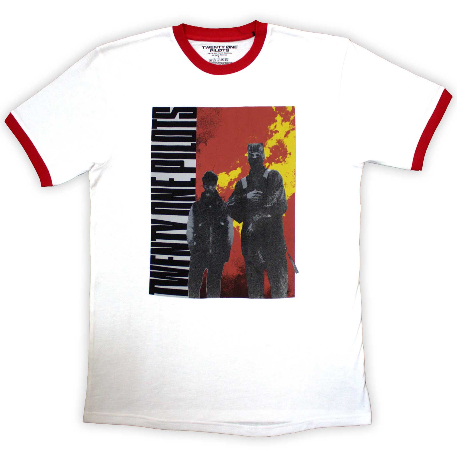 Een foto van een Twenty One Pilots Ringer T-Shirt
