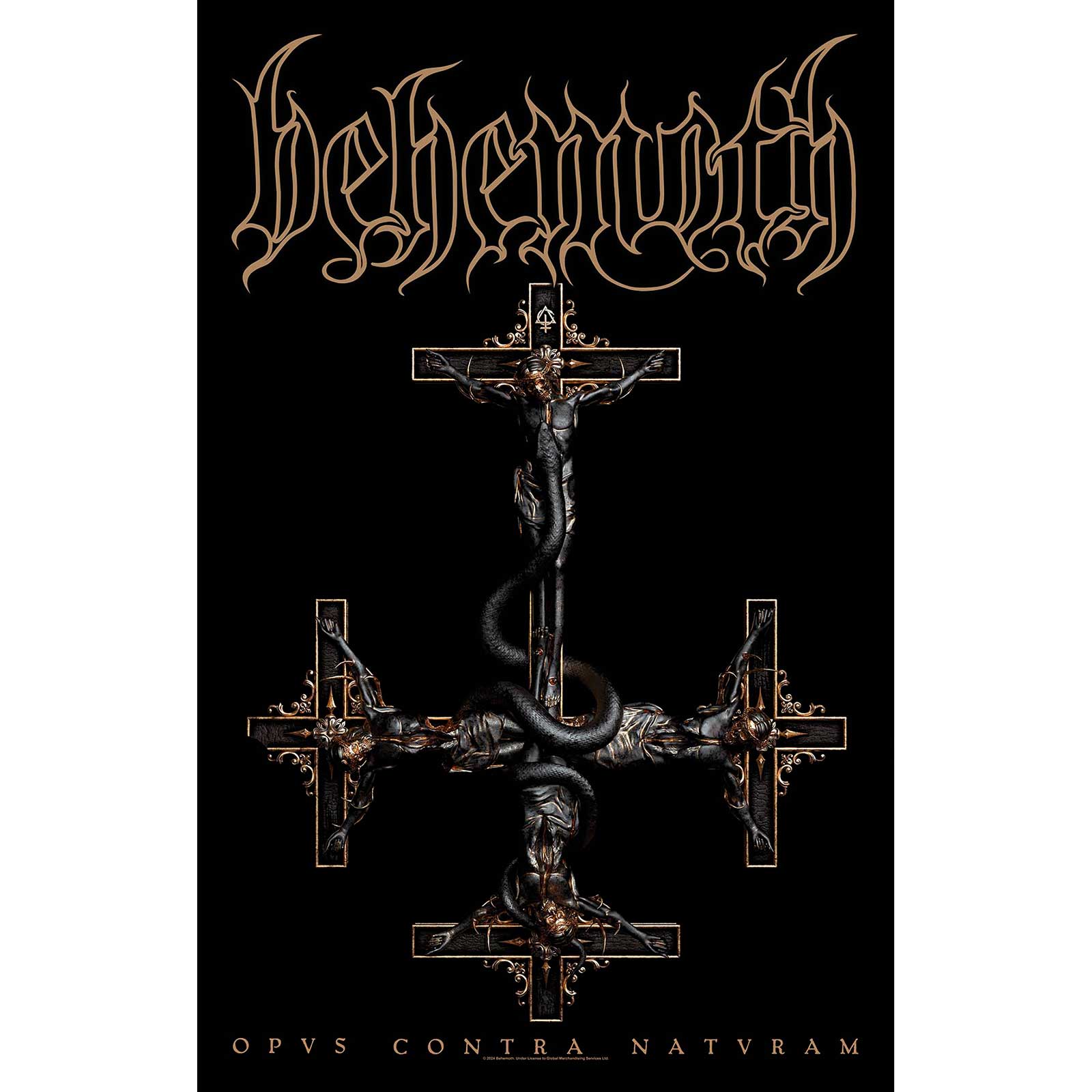 Een foto van een Behemoth Textiel Poster