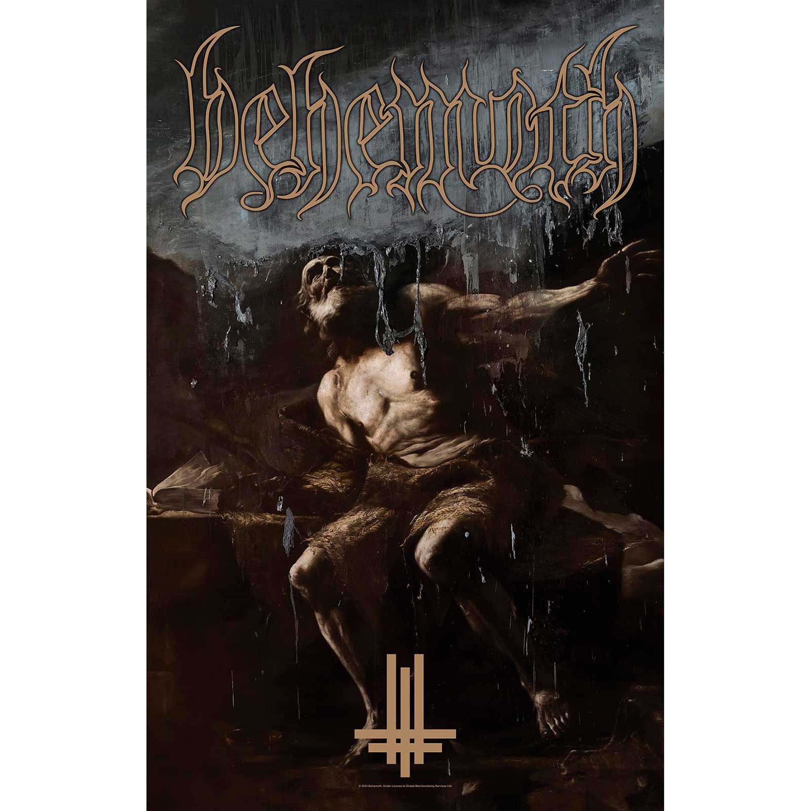Een foto van een Behemoth Textiel Poster