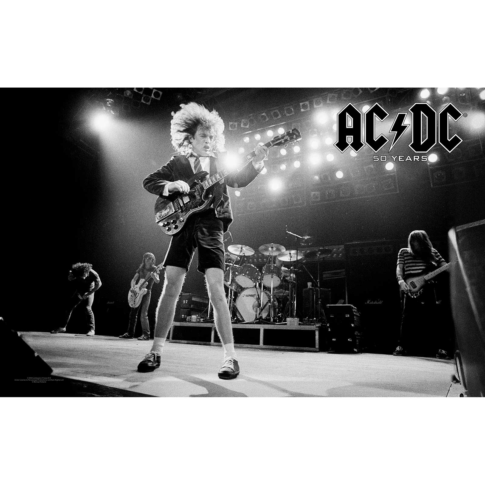 Een foto van een AC/DC Textiel Poster