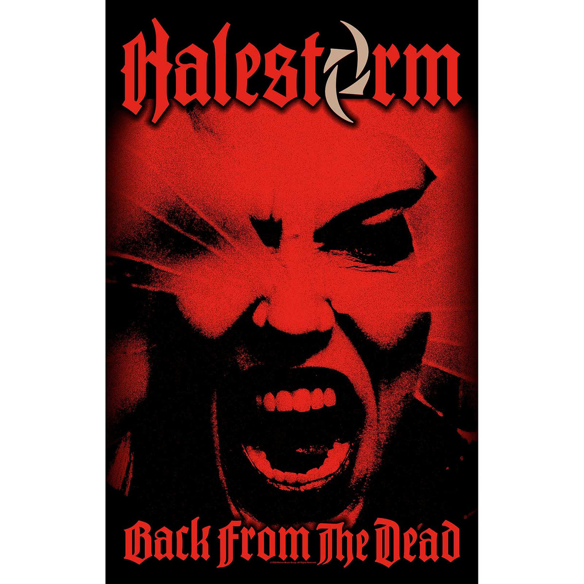 Een foto van een Halestorm Textiel Poster