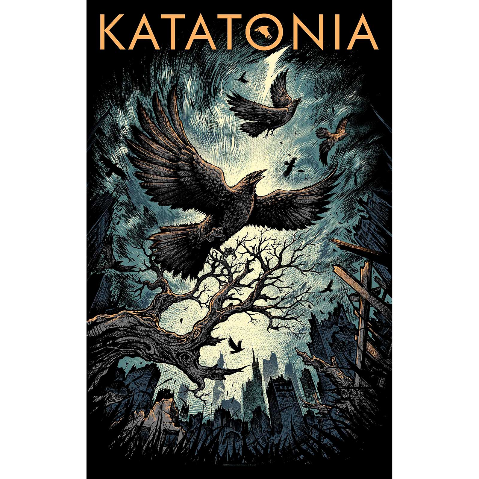 Een foto van een Katatonia Textiel Poster