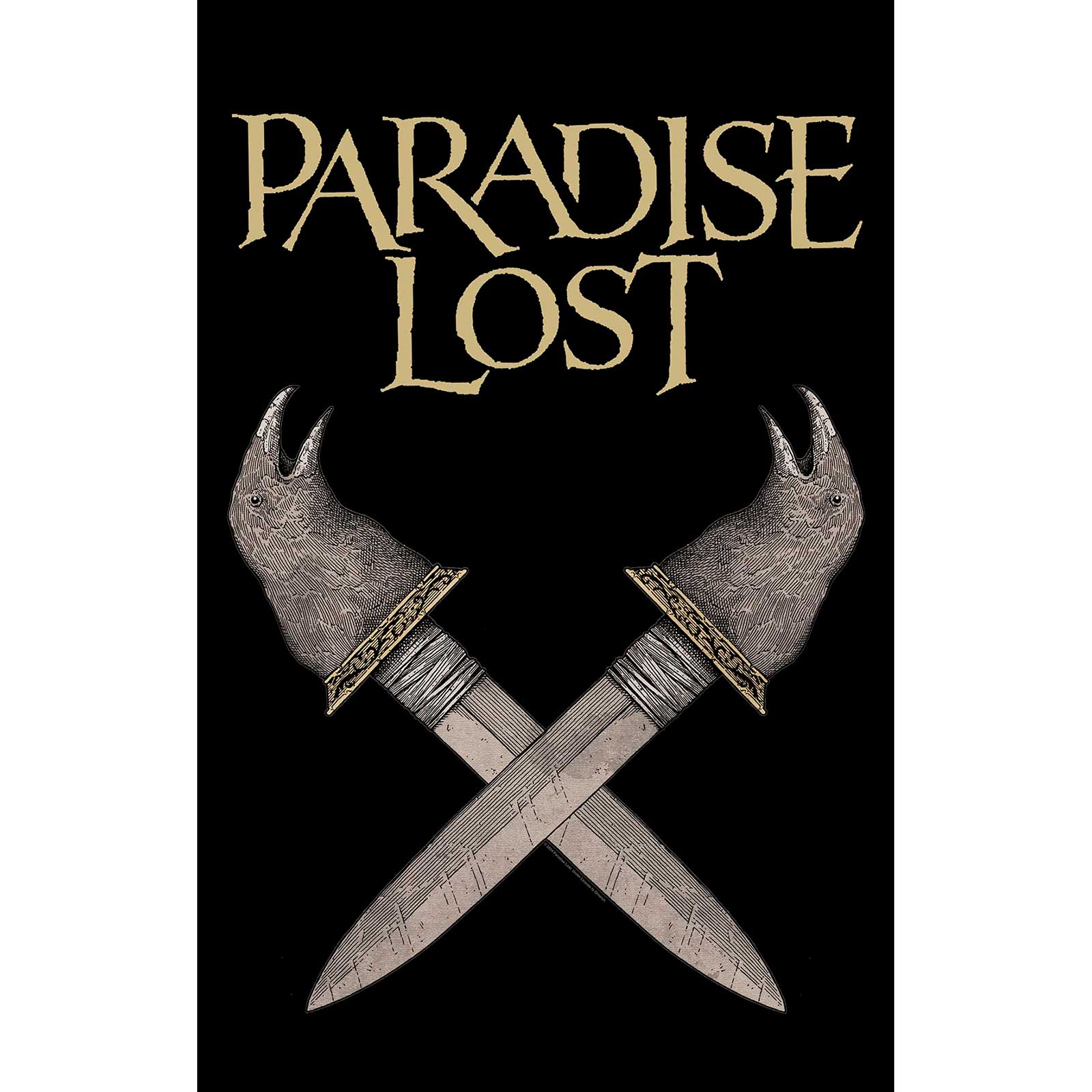 Een foto van een Paradise Lost Textiel Poster