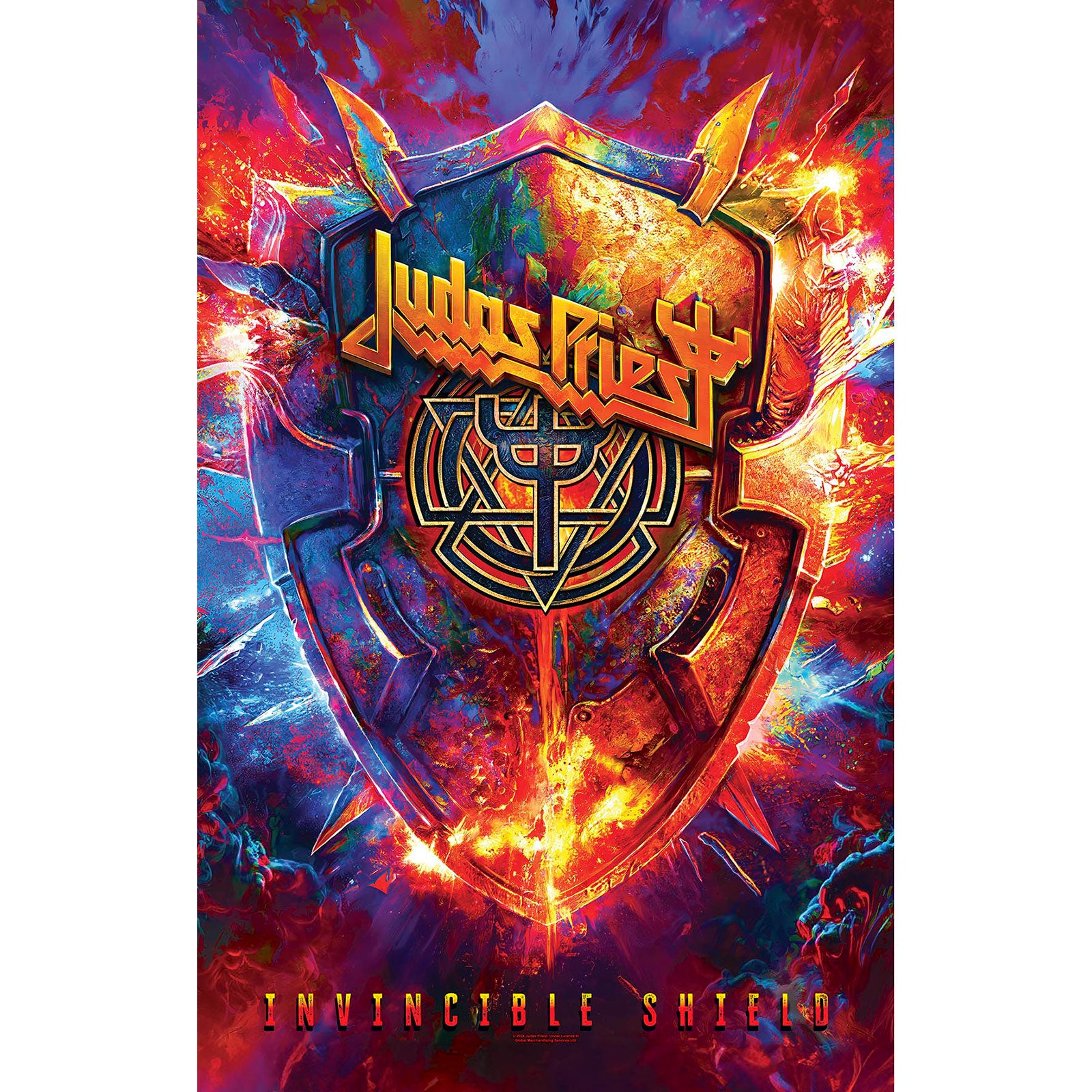 Een foto van een Judas Priest Textiel Poster