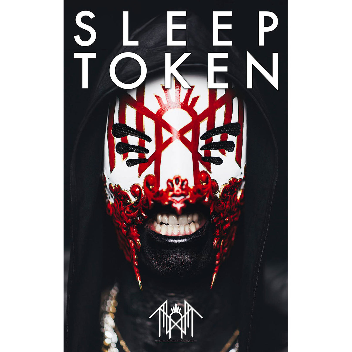 Een foto van een Sleep Token Textiel Poster