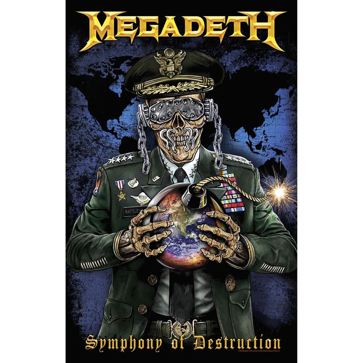 Een foto van een Megadeth Textielposter