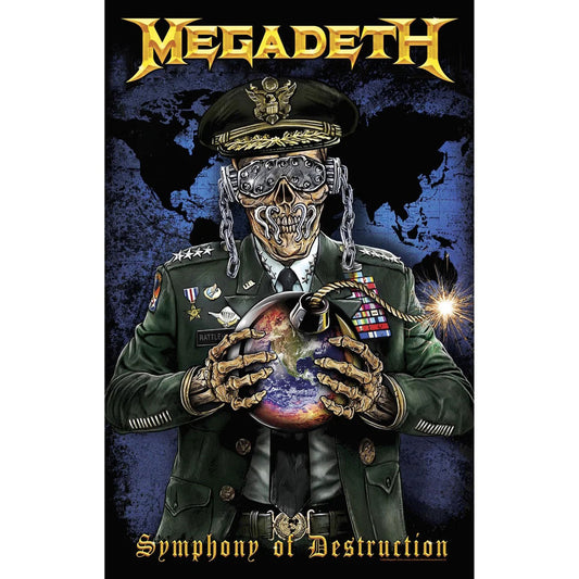 Een foto van een Megadeth Textielposter