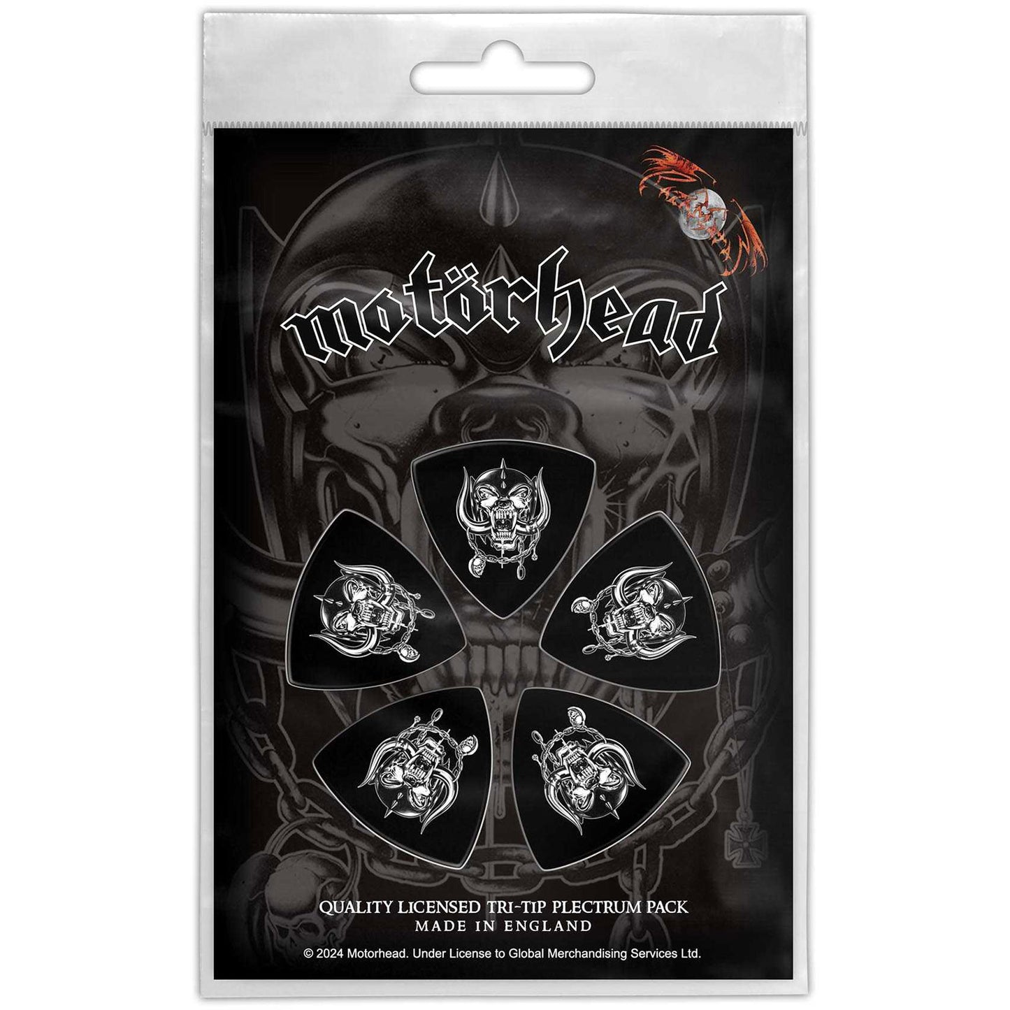 Een foto van een Motorhead Plectrum