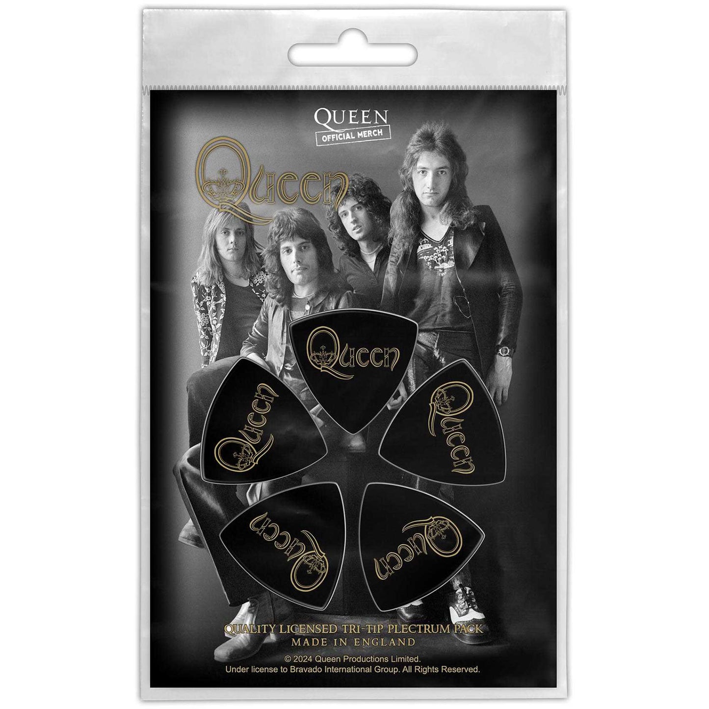Een foto van een Queen Plectrum