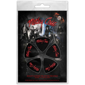 Een foto van een Motley Crue Plectrum