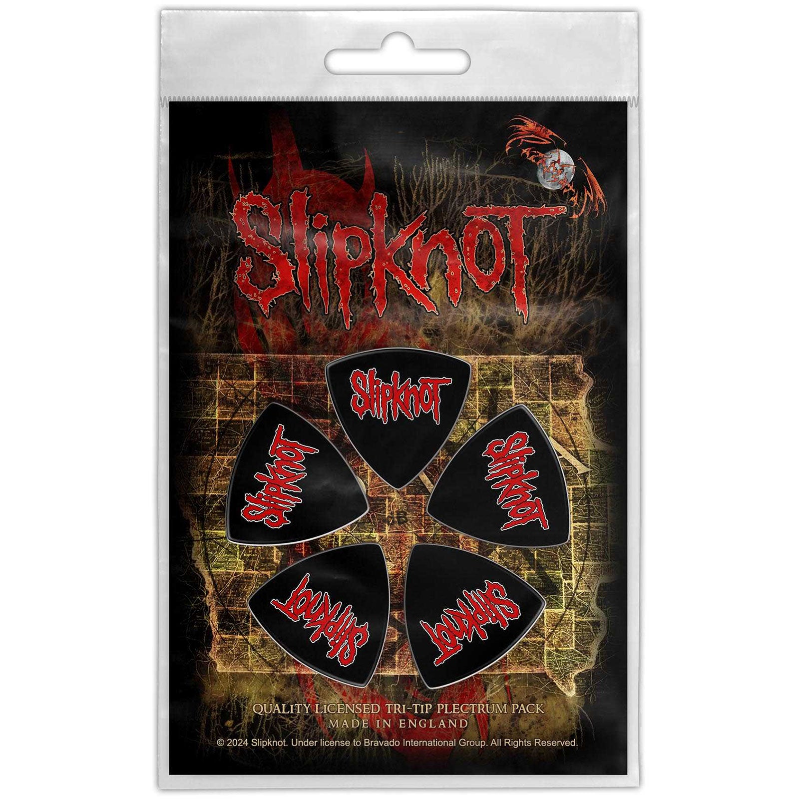 Een foto van een Slipknot Plectrum