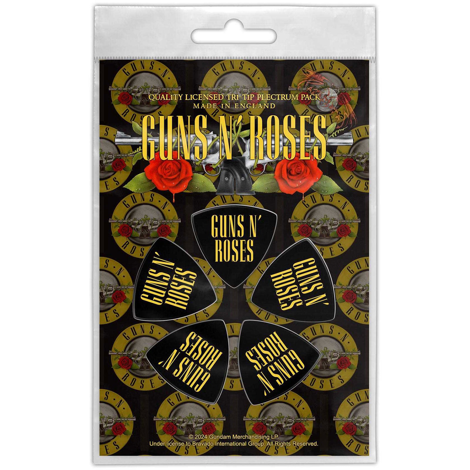 Een foto van een Guns N' Roses Plectrum