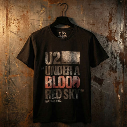 Een foto van een U2 T-Shirt