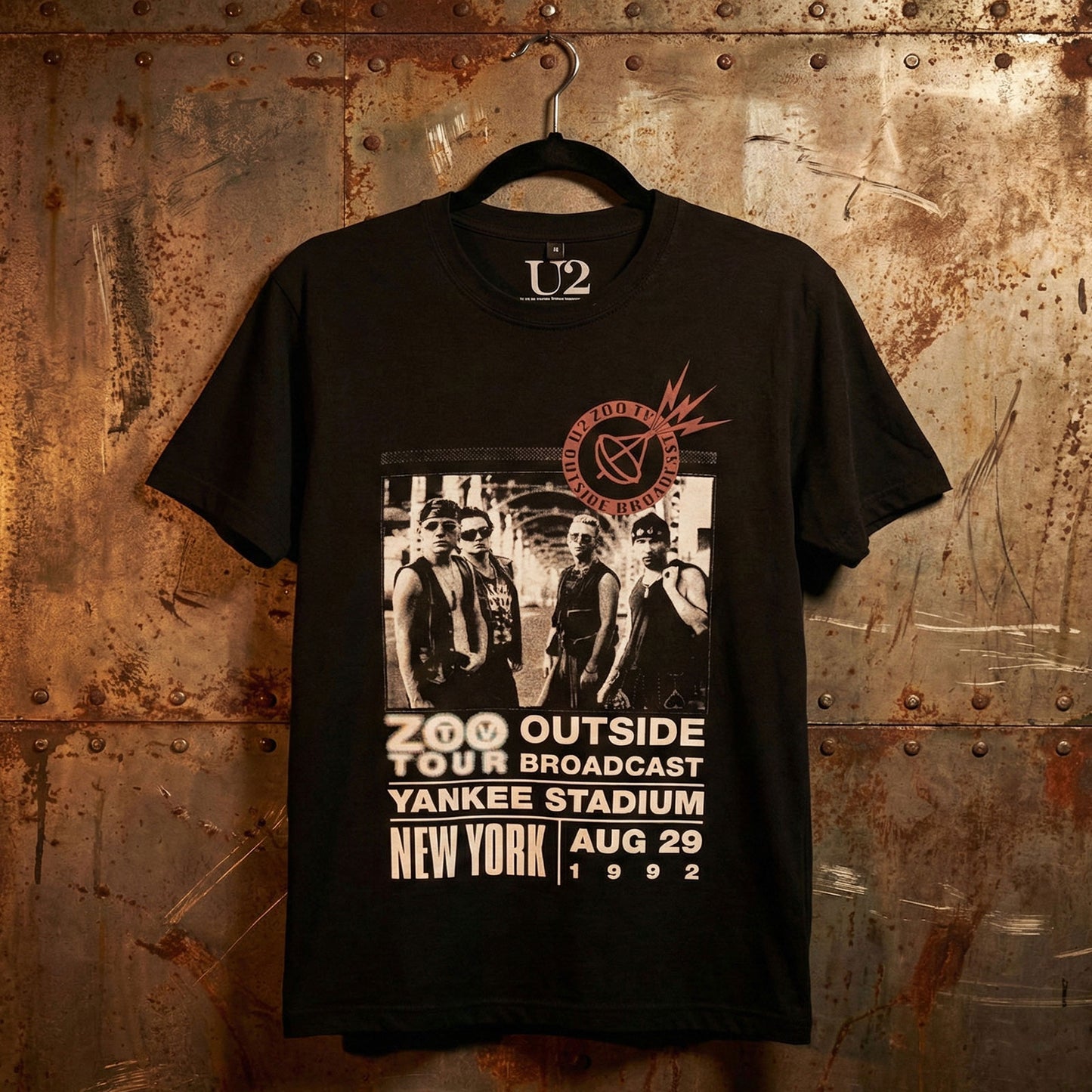 Een foto van een U2 T-Shirt