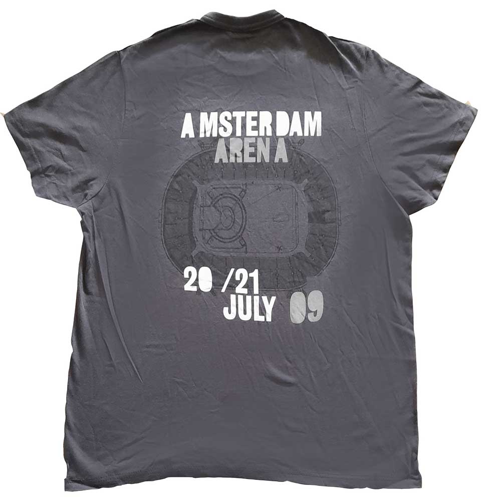 U2 Unisex T-Shirt: 360 Degree Tour Amsterdam 2009 (Back Print) (Ex-Tour) T-Shirt