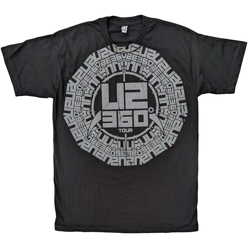 U2 Unisex T-Shirt: 360 Degree Tour Logo (Ex-Tour) T-Shirt