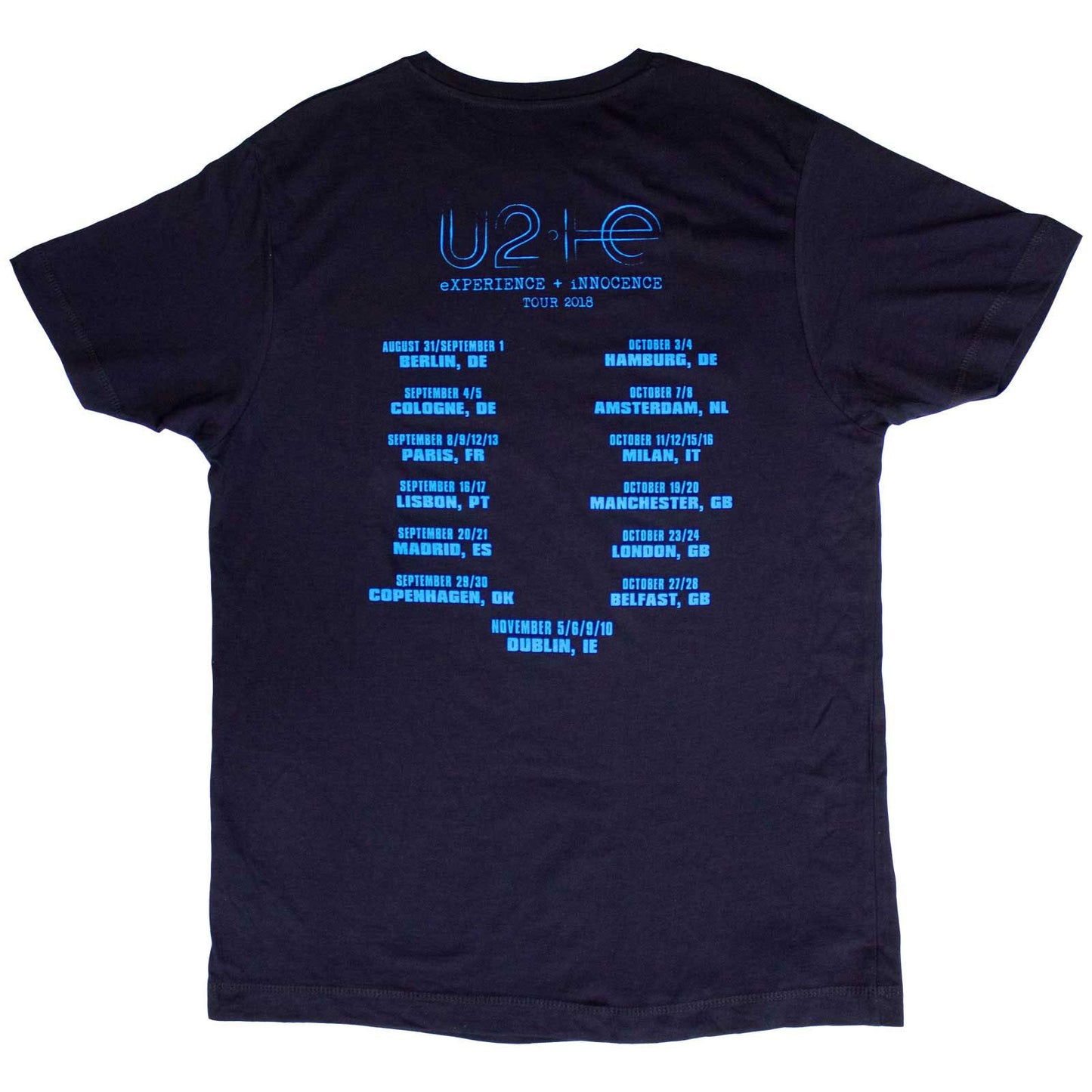 Een foto van een U2 T-Shirt