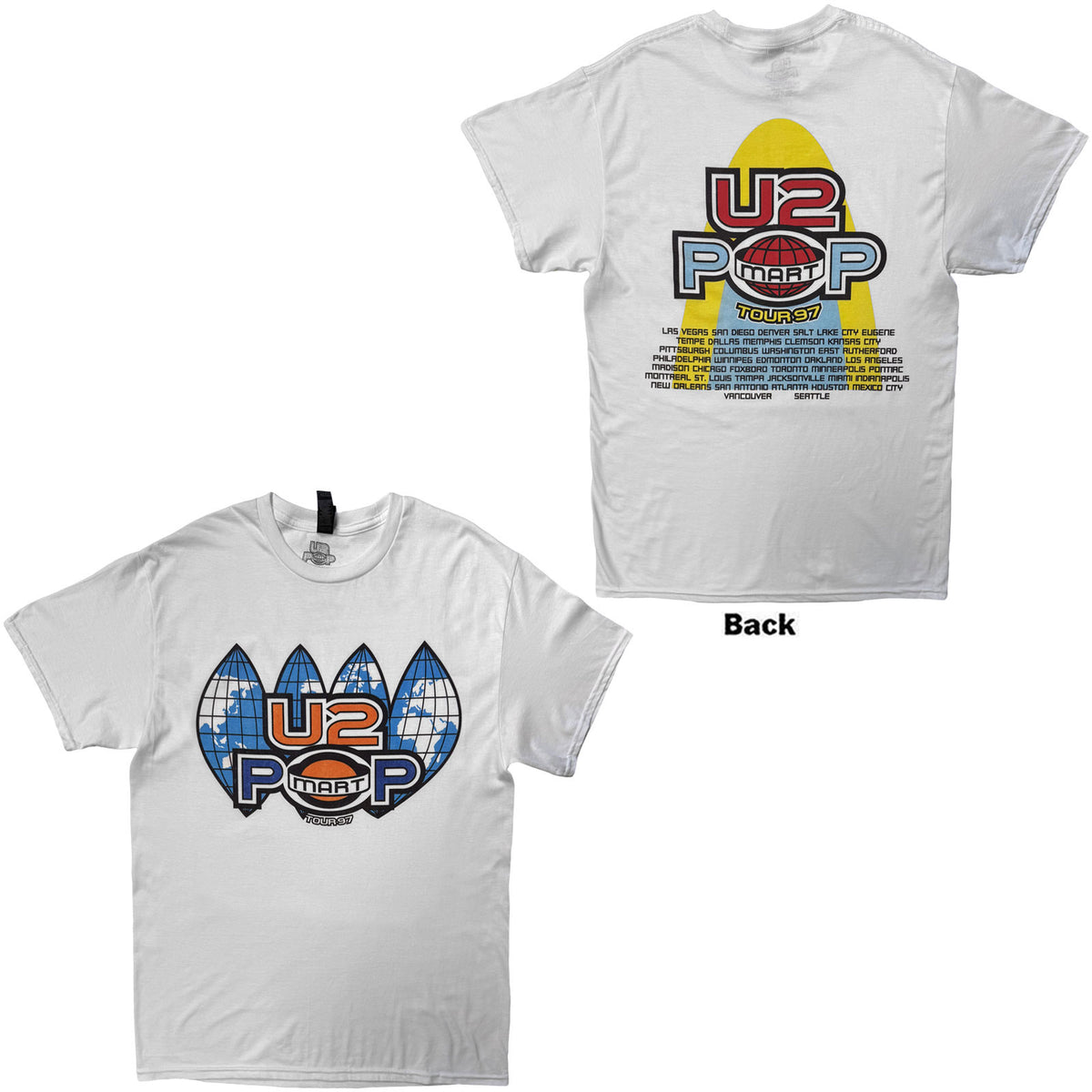 Een foto van een U2 T-Shirt