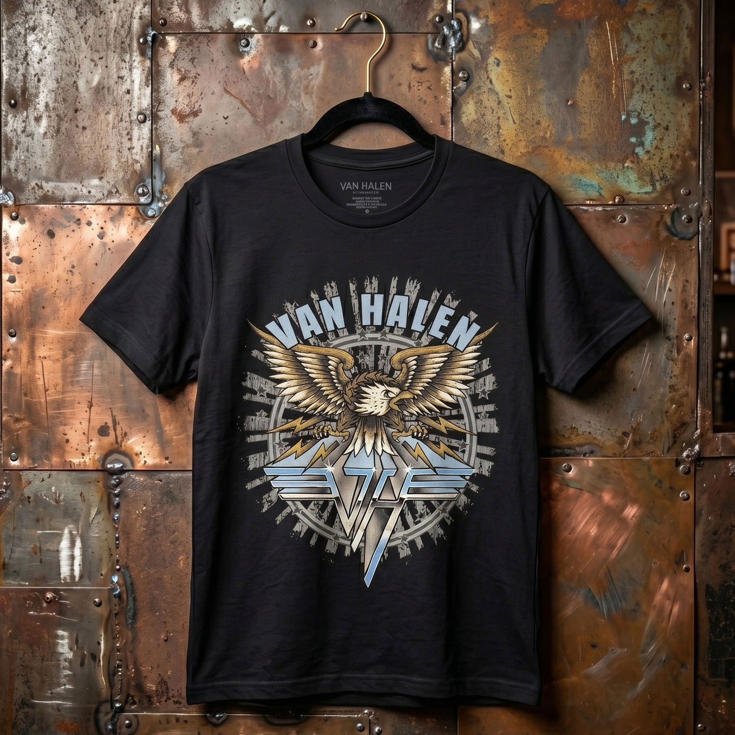 Een foto van een Van Halen T-Shirt