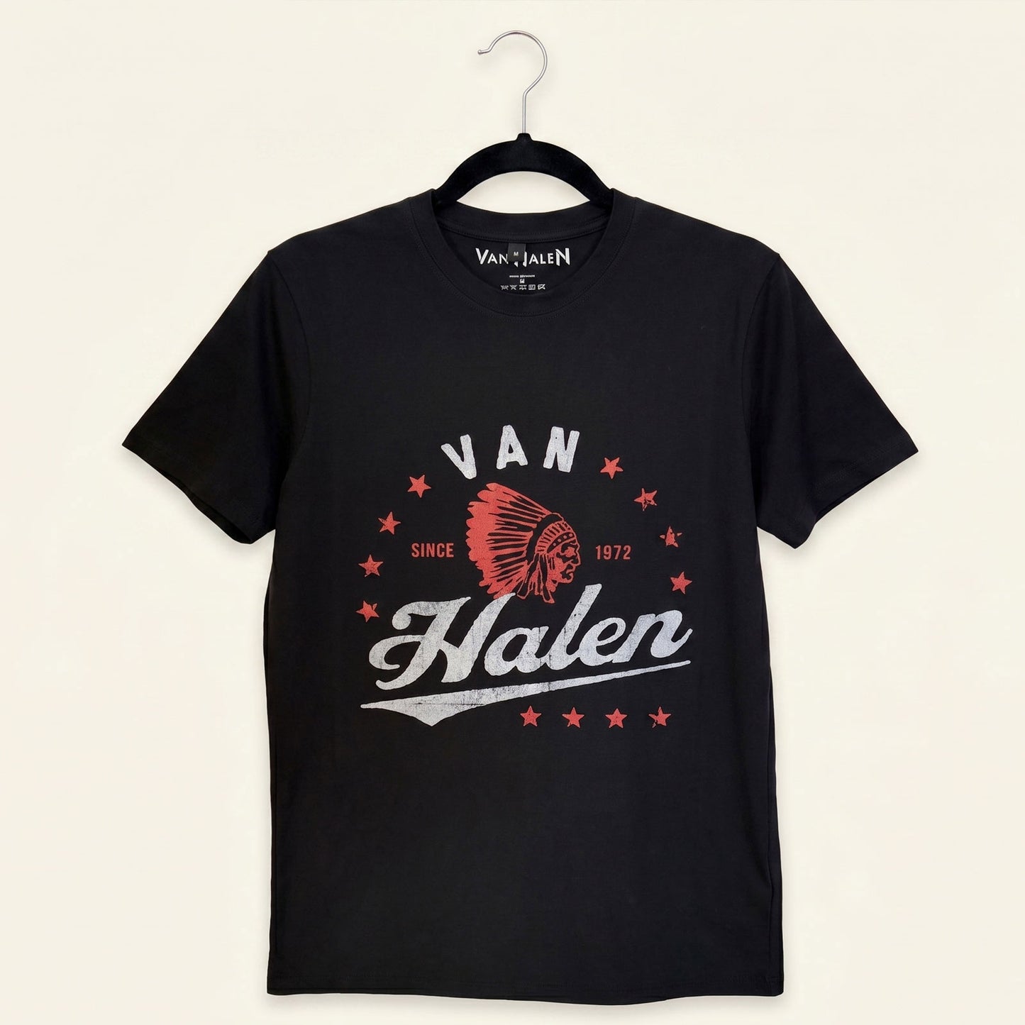 Een foto van een Van Halen T-Shirt