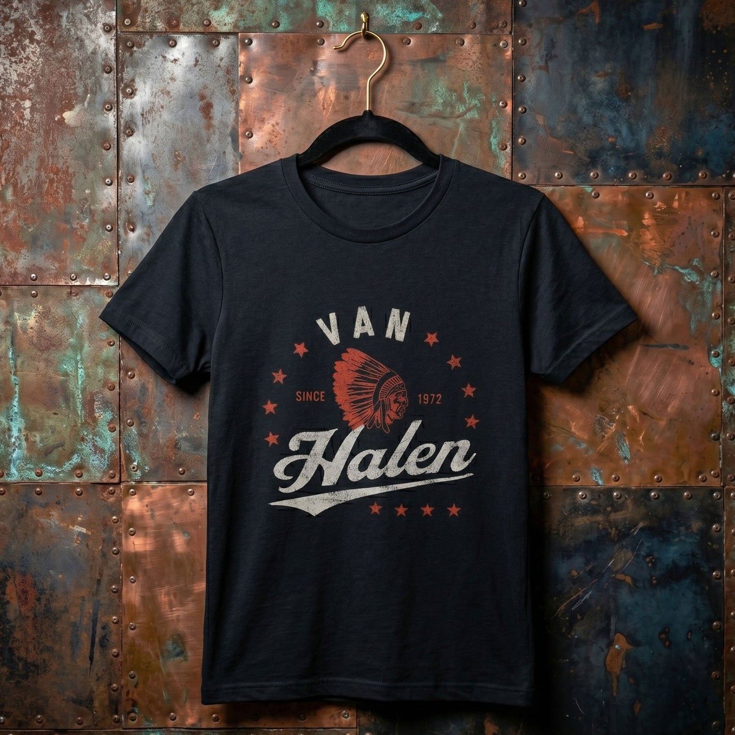 Een foto van een Van Halen T-Shirt