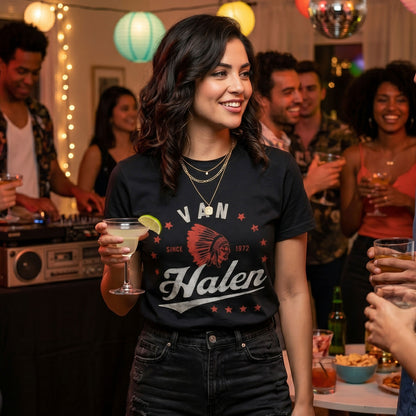 Een foto van een Van Halen T-Shirt