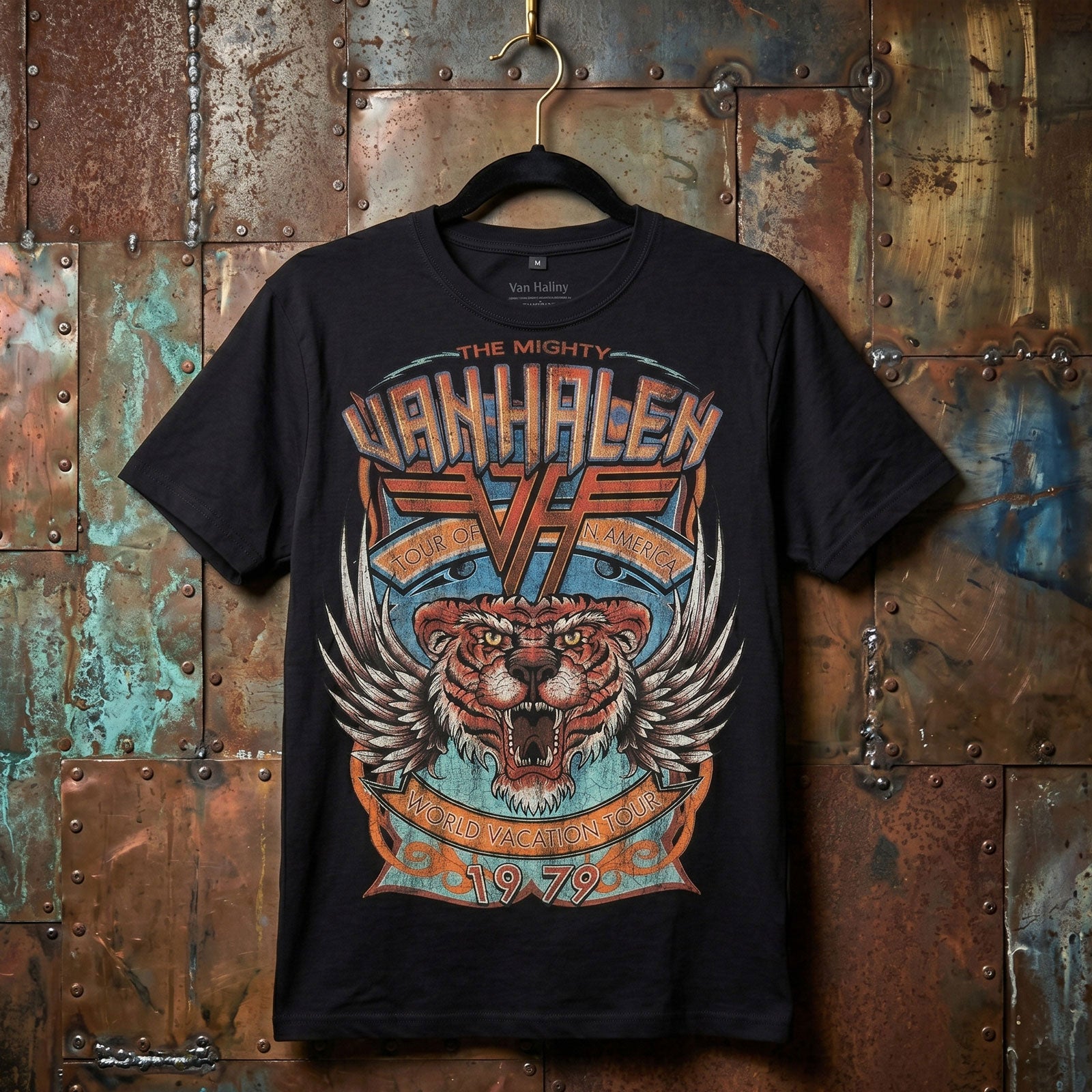 Een foto van een Van Halen T-Shirt