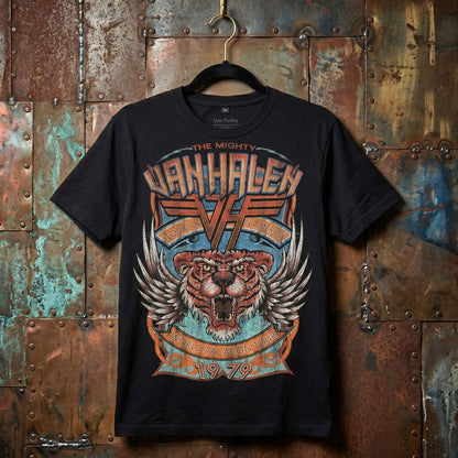 Een foto van een Van Halen T-Shirt