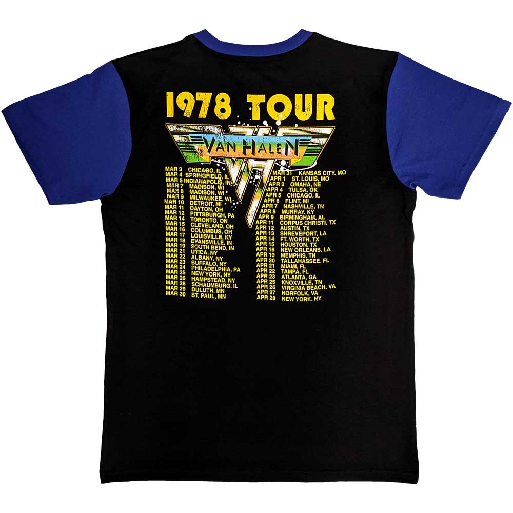 Een foto van een Van Halen Raglan T-Shirt