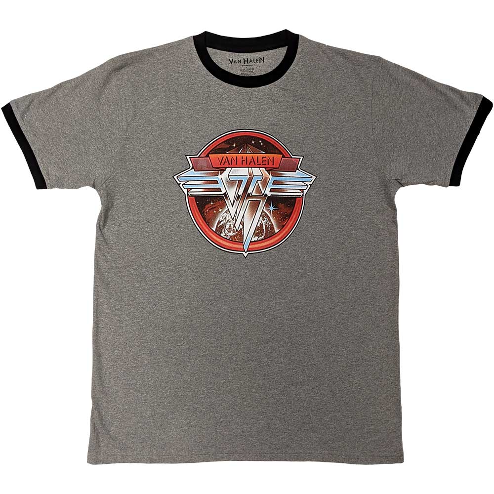 Van Halen Unisex Ringer T-Shirt: Circle Logo Ringer T-Shirt