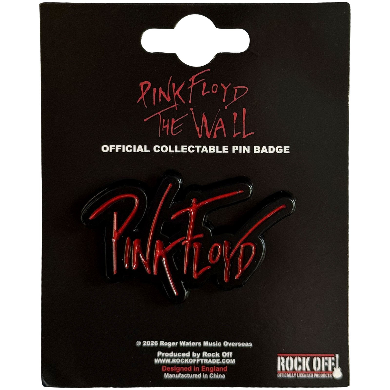 Een foto van een Pink Floyd Speld Badge