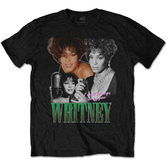 Een foto van een Whitney Houston T-Shirt