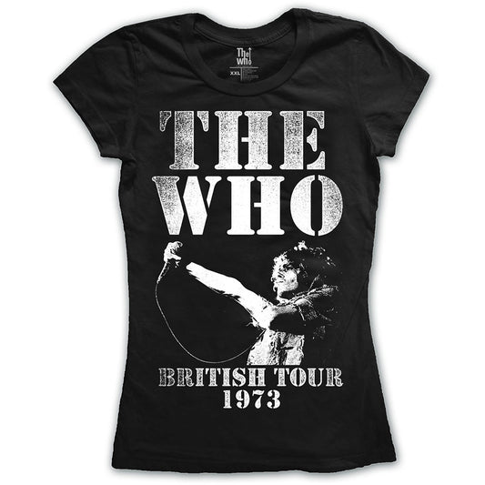 The Who Ladies T-Shirt: British Tour 1973 T-Shirt