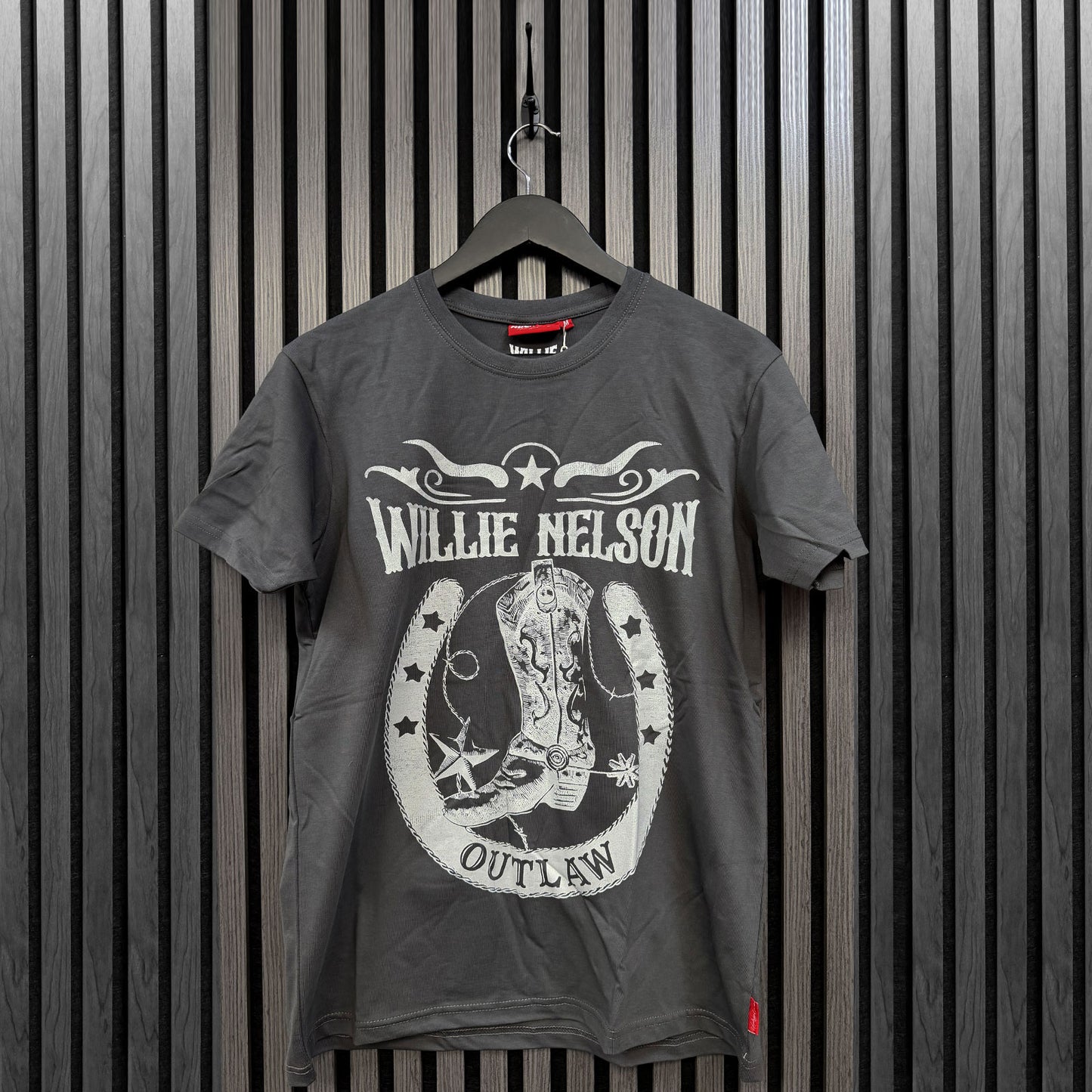 Een foto van een Willie Nelson T-Shirt