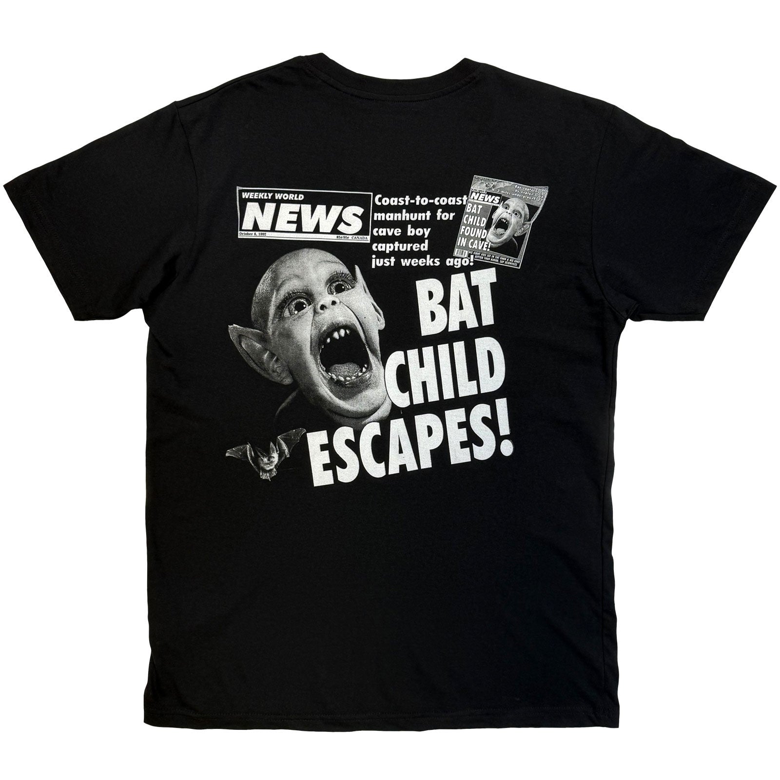 Een foto van een Weekly World News T-Shirt