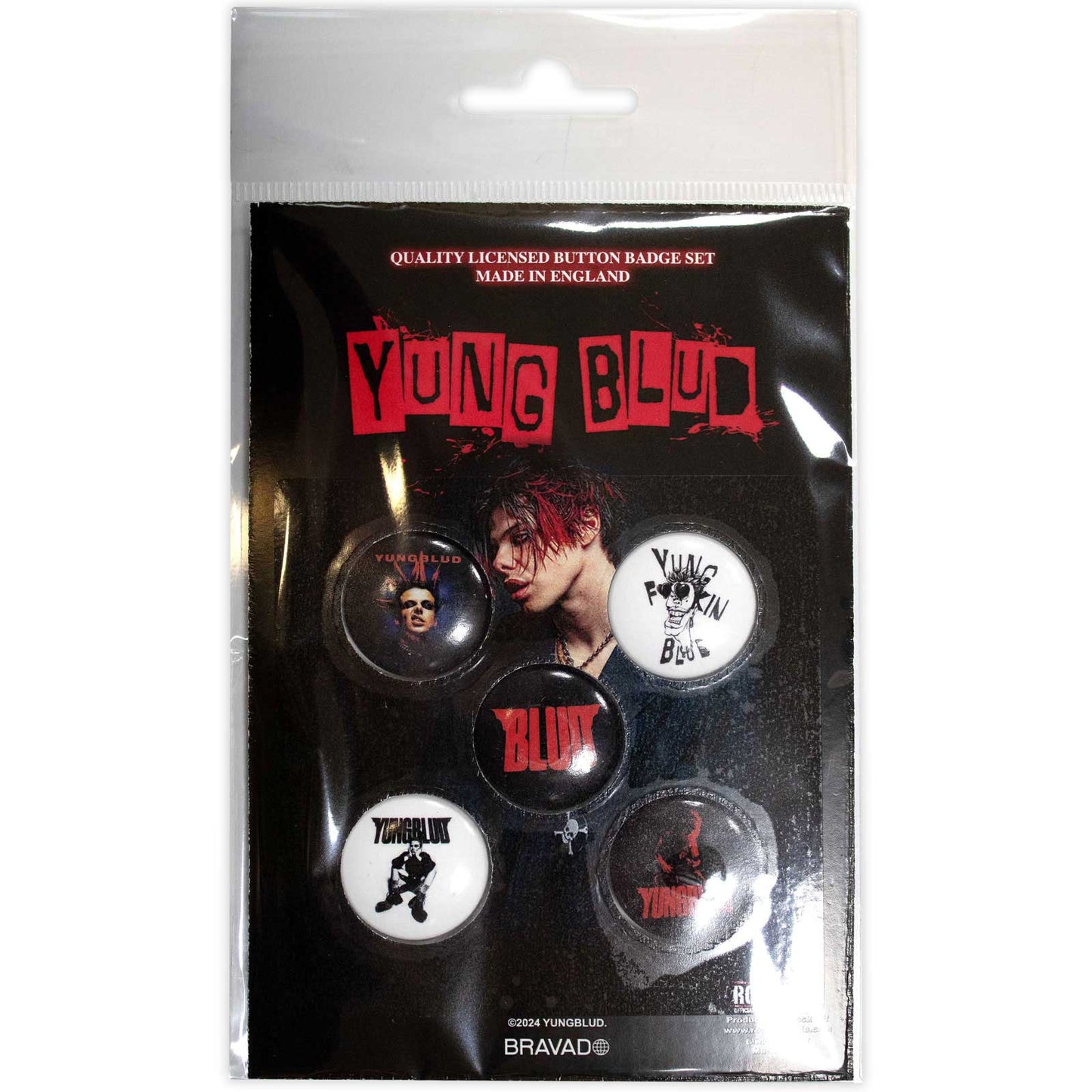 Een foto van een Yungblud Knop Badge Pakket