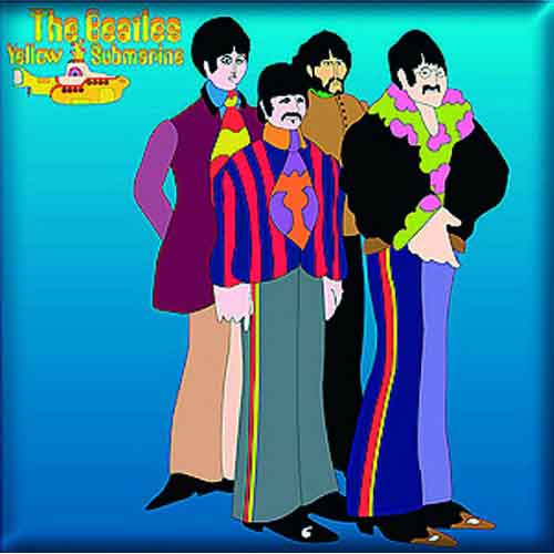 Een foto van een The Beatles Koelkastmagneet