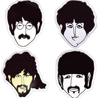 Een foto van een The Beatles Epoxy Magneet Set