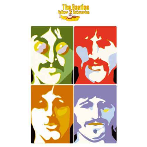 Een foto van een The Beatles Briefkaart