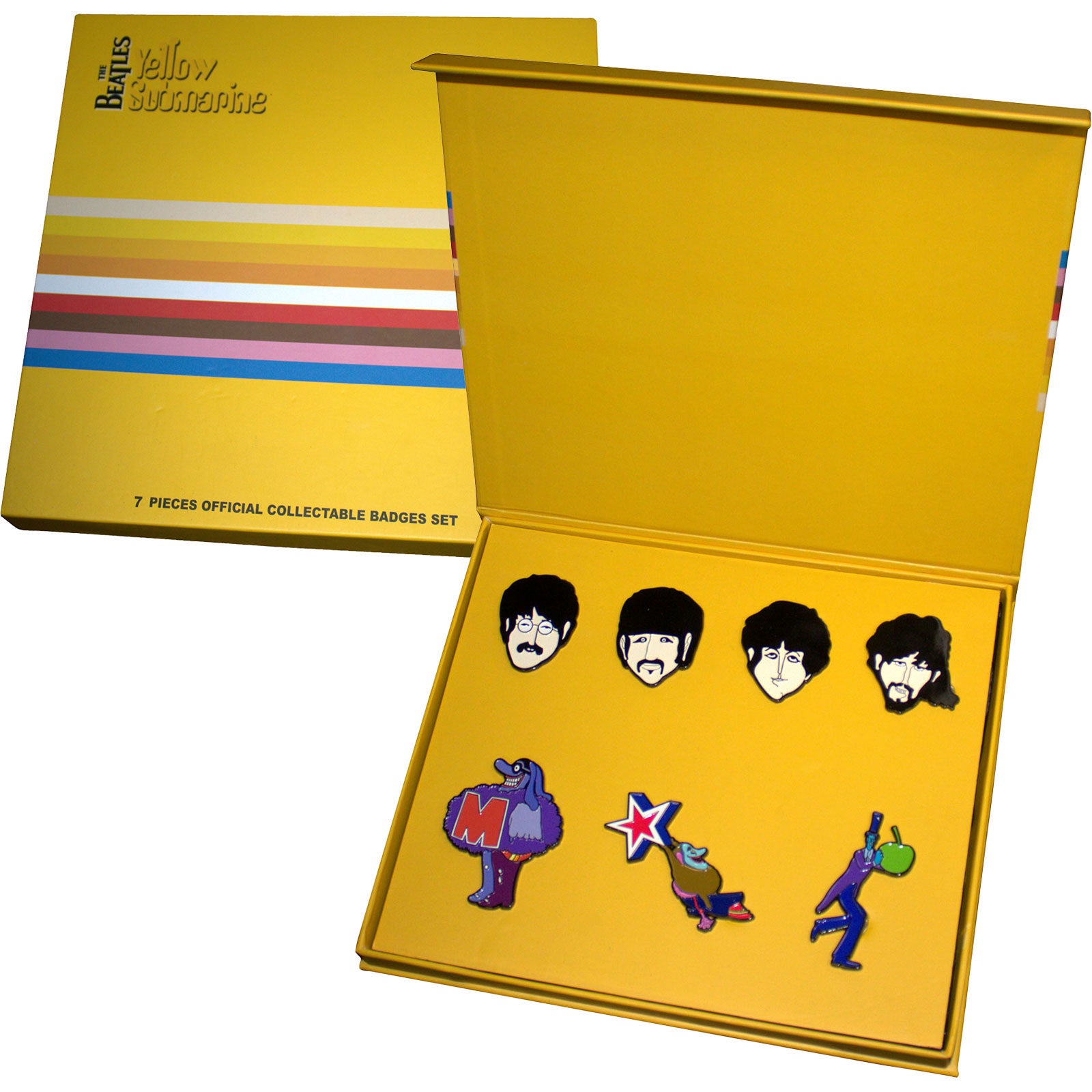 Een foto van een The Beatles Speld Badge