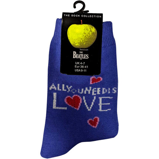 The Beatles Ladies Ankle Socks: All you need is love (UK Size 4 - 7) Enkelsokken