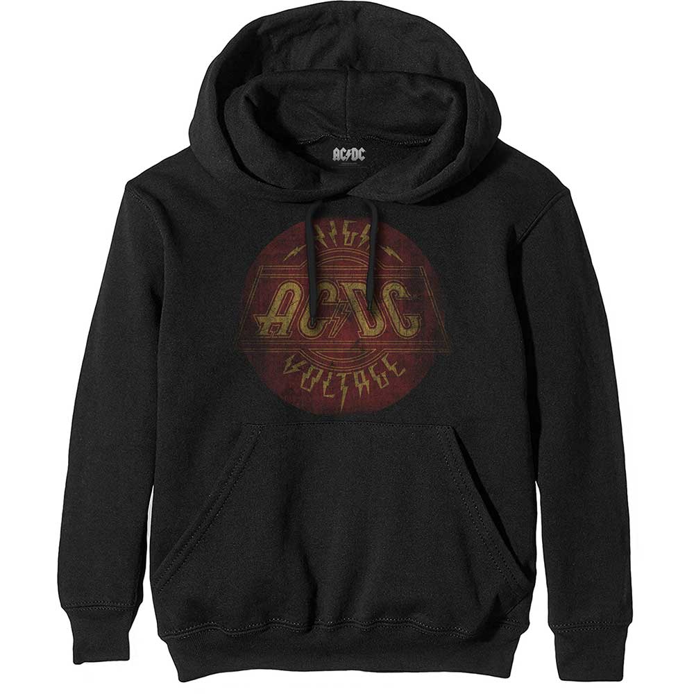 AC/DC Unisex Pullover Hoodie: High Voltage Vintage Trui met capuchon