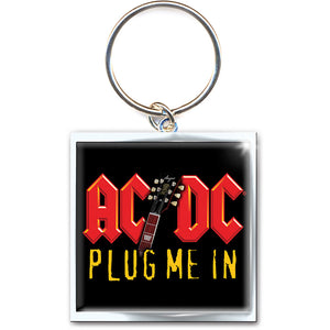 AC/DC Keychain: Plug me in (Photo-print) Sleutelhanger