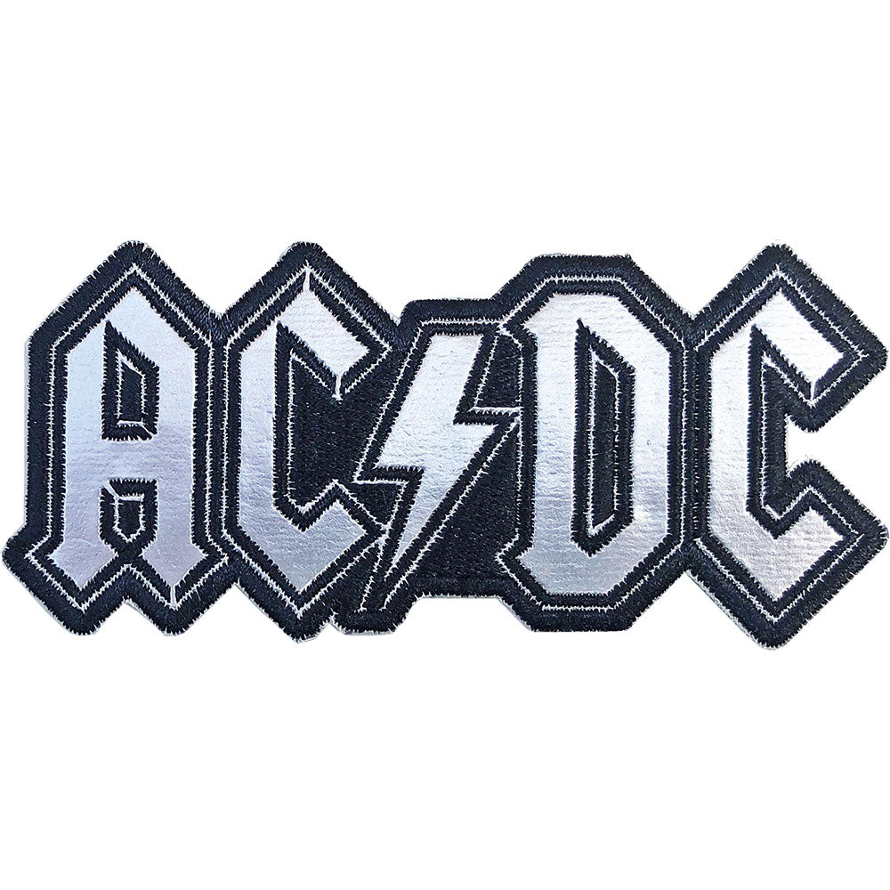 AC/DC Standard Patch: Cut-Out Foil Logo Standaard patch