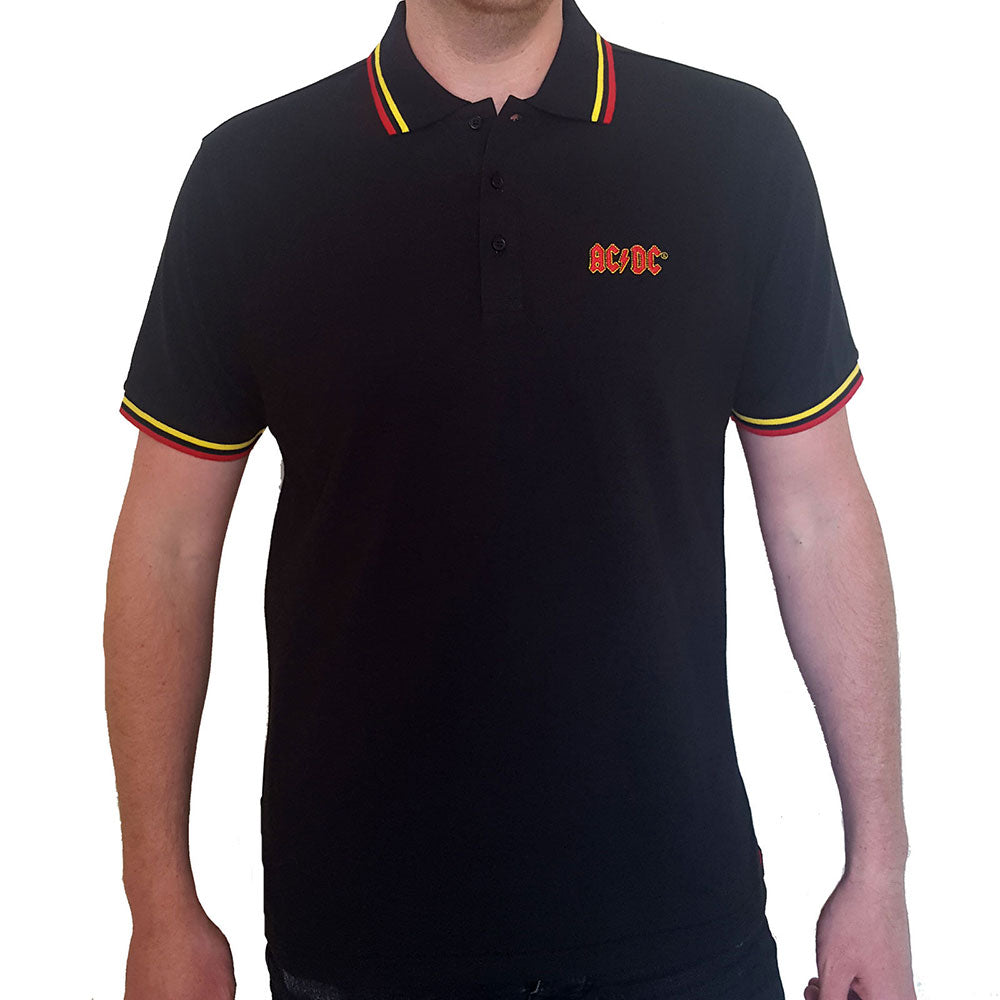 AC/DC Unisex Polo Shirt: Classic Logo Polo Shirt