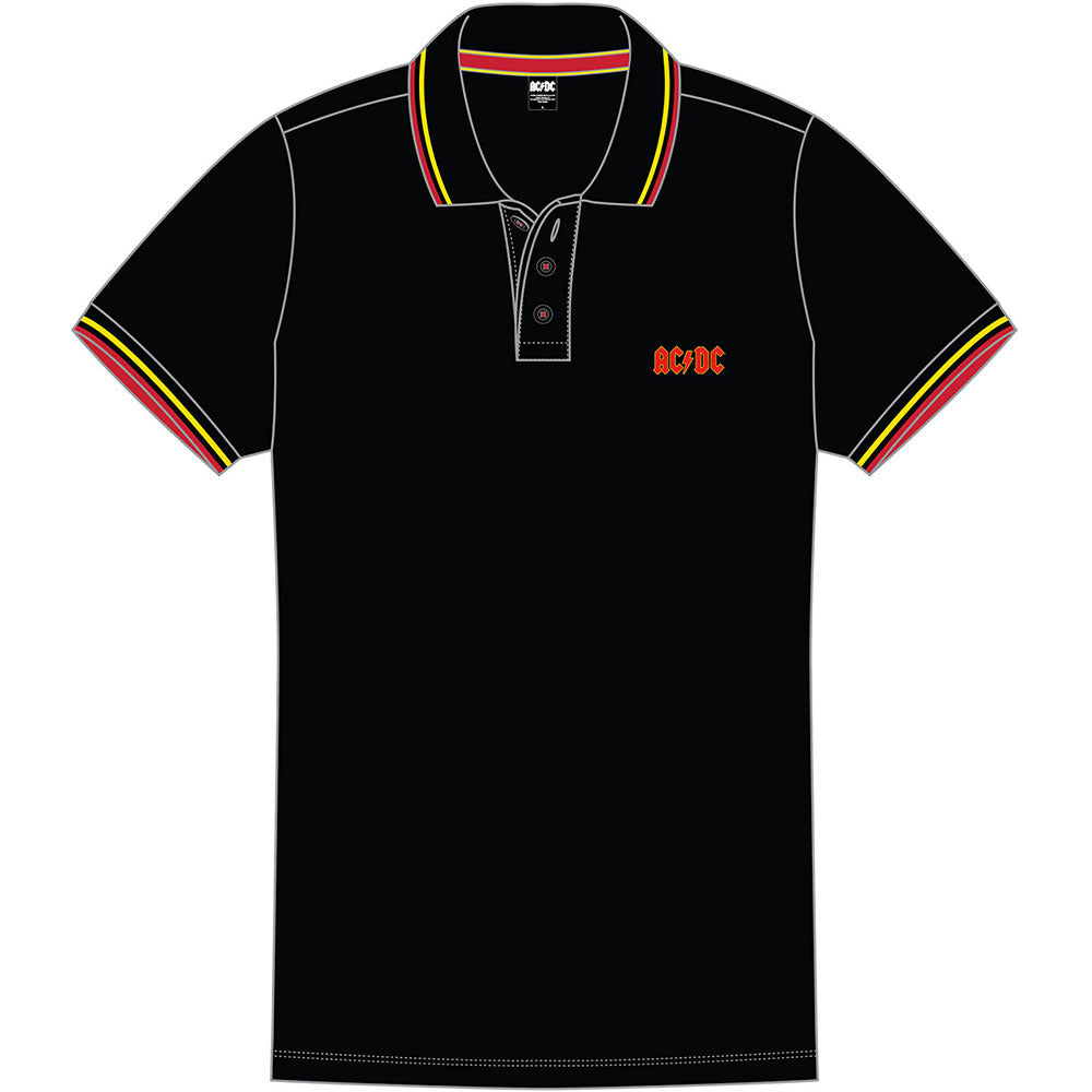 AC/DC Unisex Polo Shirt: Classic Logo Polo Shirt